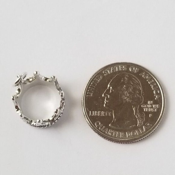 LIKE NEW, RARE!! Authentic Tiffany & Co Silver Princess Crown 16 Inch Necklace - Picture 5 of 6